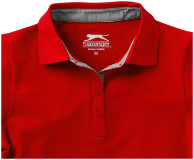 Женская рубашка поло Hacker, цвет красный  размер L - 33097253- Фото №6