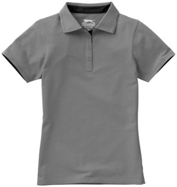 Жіноча сорочка поло Hacker, колір сірий  розмір S - 33097901- Фото №4