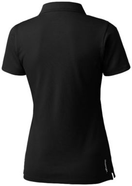 Жіноча сорочка поло Hacker, колір суцільний чорний  розмір S - 33097991- Фото №5