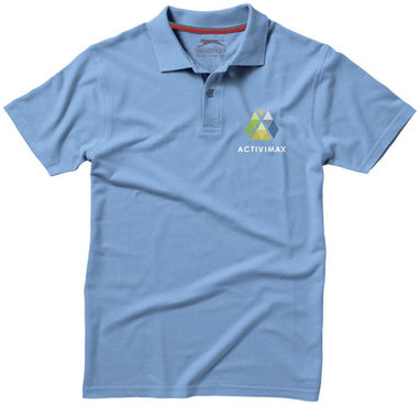 Рубашка поло Advantage, цвет светло-синий  размер S - 33098401- Фото №2