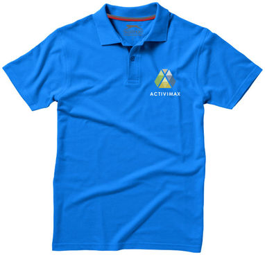 Рубашка поло с короткими рукавами Advantage, цвет небесно-голубой  размер S - 33098421- Фото №2