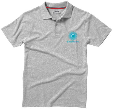 Рубашка поло с короткими рукавами Advantage, цвет серый меланж  размер S - 33098951- Фото №2