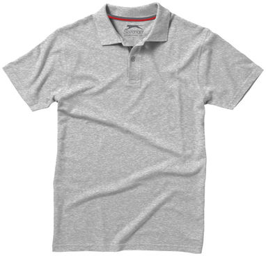 Рубашка поло с короткими рукавами Advantage, цвет серый меланж  размер S - 33098951- Фото №3