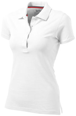 Женская рубашка поло с короткими рукавами Advantage, цвет белый  размер S - 33099011- Фото №1