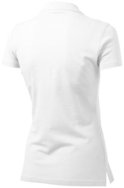 Женская рубашка поло с короткими рукавами Advantage, цвет белый  размер S - 33099011- Фото №4