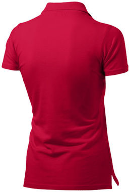 Женская рубашка поло с короткими рукавами Advantage, цвет красный  размер S - 33099251- Фото №4