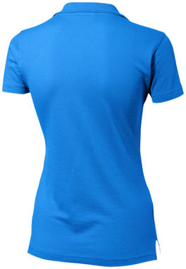 Женская рубашка поло с короткими рукавами Advantage, цвет небесно-голубой  размер S - 33099421- Фото №4
