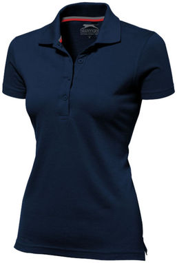 Женская рубашка поло с короткими рукавами Advantage, цвет темно-синий  размер S - 33099491- Фото №1