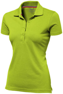 Женская рубашка поло с короткими рукавами Advantage, цвет зеленое яблоко  размер S - 33099681- Фото №1
