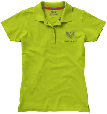 Жіноча сорочка поло з короткими рукавами Advantage, колір зелене яблуко  розмір S - 33099681- Фото №2