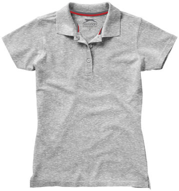 Женская рубашка поло с короткими рукавами Advantage, цвет серый меланж  размер S - 33099951- Фото №3