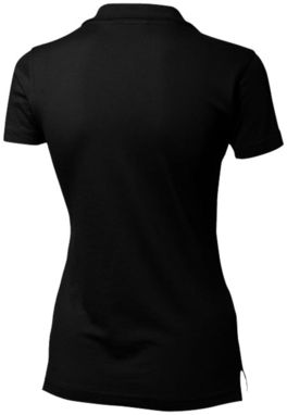 Женская рубашка поло с короткими рукавами Advantage, цвет сплошной черный  размер S - 33099991- Фото №4