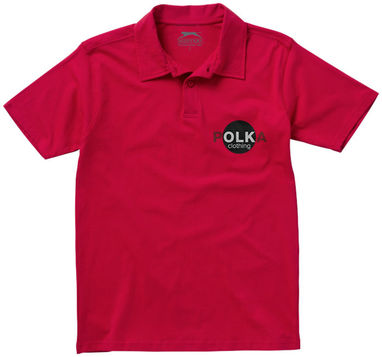 Рубашка поло с короткими рукавами Let, цвет красный  размер S - 33102251- Фото №2