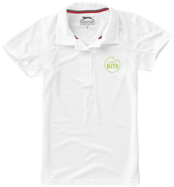 Женская рубашка поло с короткими рукавами Let, цвет белый  размер M - 33103012- Фото №2