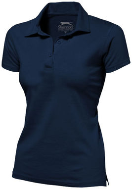 Женская рубашка поло с короткими рукавами Let, цвет темно-синий  размер XL - 33103494- Фото №1