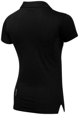 Женская рубашка поло с короткими рукавами Let, цвет сплошной черный  размер S - 33103991- Фото №4