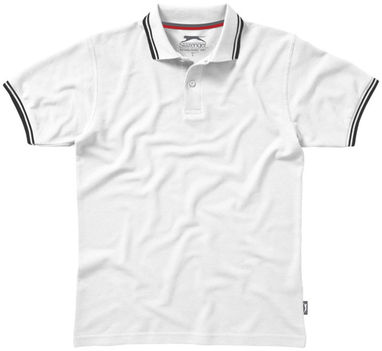 Сорочка поло з короткими рукавами Deuce, колір білий  розмір S - 33104011- Фото №3