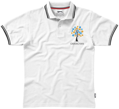Рубашка поло с короткими рукавами Deuce, цвет белый  размер L - 33104013- Фото №2