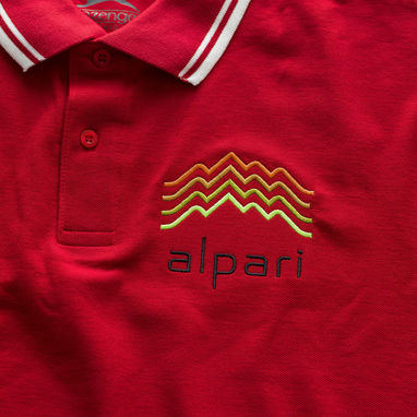Рубашка поло с короткими рукавами Deuce, цвет красный  размер S - 33104251- Фото №5