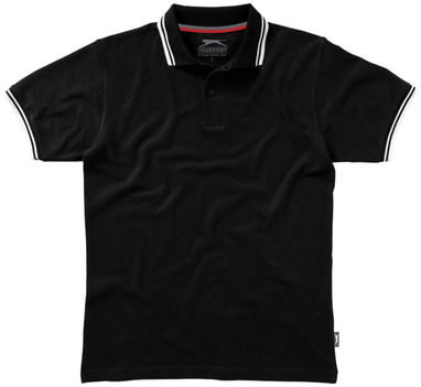 Сорочка поло з короткими рукавами Deuce, колір суцільний чорний  розмір S - 33104991- Фото №3