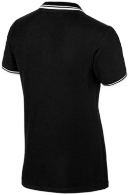 Сорочка поло з короткими рукавами Deuce, колір суцільний чорний  розмір S - 33104991- Фото №4