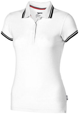 Женская рубашка поло с короткими рукавами Deuce, цвет белый  размер XXL - 33105015- Фото №1