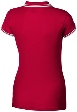 Женская рубашка поло с короткими рукавами Deuce, цвет красный  размер S - 33105251- Фото №4