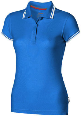 Жіноча сорочка поло з короткими рукавами Deuce, колір небесно-блакитний  розмір S - 33105421- Фото №1