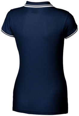 Женская рубашка поло с короткими рукавами Deuce, цвет темно-синий  размер S - 33105491- Фото №4