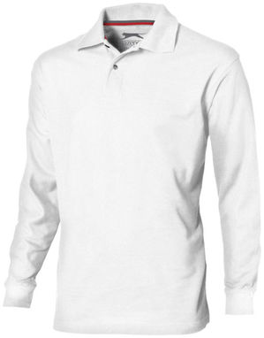 Рубашка поло с длинными рукавами Point, цвет белый  размер S - 33106011- Фото №1