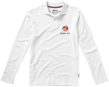 Рубашка поло с длинными рукавами Point, цвет белый  размер S - 33106011- Фото №2