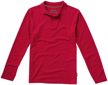 Рубашка поло с длинными рукавами Point, цвет красный  размер S - 33106251- Фото №3