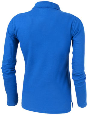 Жіноча сорочка поло з довгими рукавами Point, колір небесно-блакитний  розмір S - 33107421- Фото №4