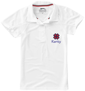 Женская рубашка поло с короткими рукавами Game, цвет белый  размер S - 33109011- Фото №2