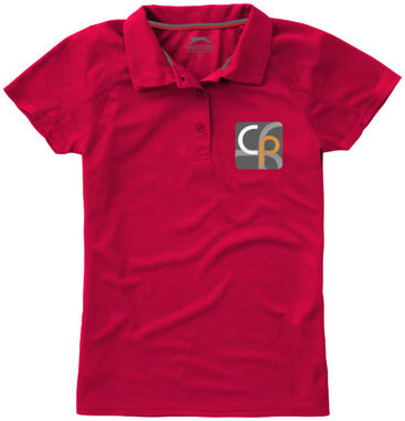Женская рубашка поло с короткими рукавами Game, цвет красный  размер S - 33109251- Фото №2