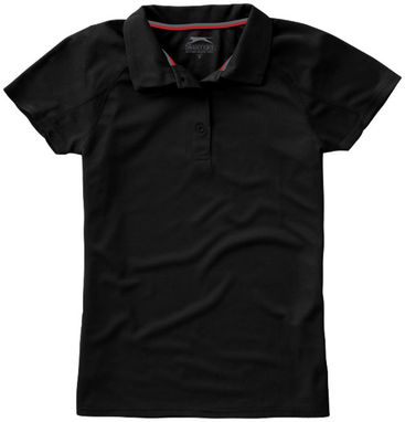 Женская рубашка поло с короткими рукавами Game, цвет сплошной черный  размер S - 33109991- Фото №3