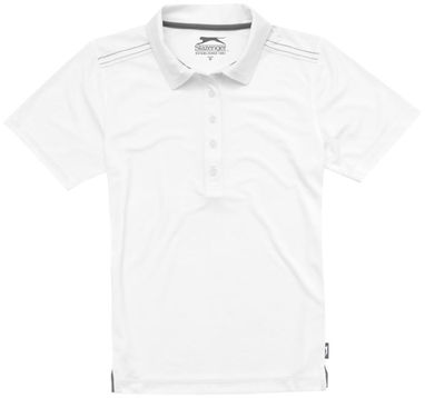 Женская рубашка поло с короткими рукавами Receiver, цвет белый  размер S - 33111011- Фото №3