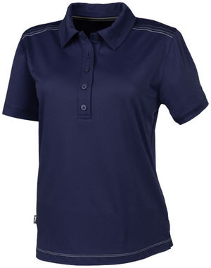 Жіноча сорочка поло з короткими рукавами Receiver, колір темно-синій  розмір L - 33111493- Фото №1