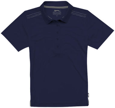 Женская рубашка поло с короткими рукавами Receiver, цвет темно-синий  размер L - 33111493- Фото №3