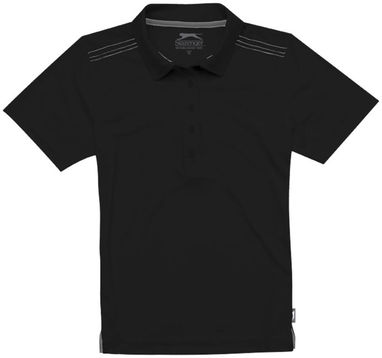 Женская рубашка поло с короткими рукавами Receiver, цвет сплошной черный  размер M - 33111992- Фото №3