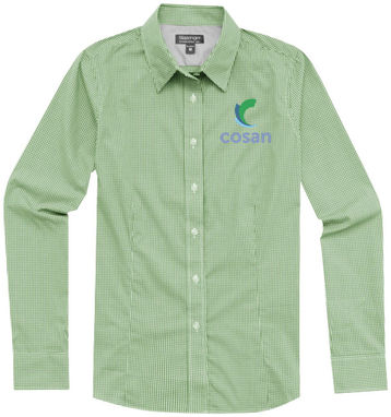 Женская футболка с длинными рукавами Net, цвет зеленый  размер XL - 33161674- Фото №2