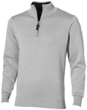 Пуловер Set с застежкой на четверть длины, цвет серый  размер S - 33229901- Фото №1