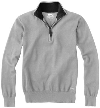 Пуловер Set с застежкой на четверть длины, цвет серый  размер S - 33229901- Фото №3