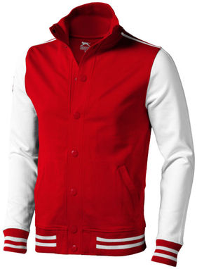 Толстовка Varsity, колір червоний, білий  розмір XXL - 33231255- Фото №1