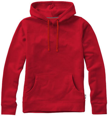 Женский свитер с капюшоном Alley, цвет красный  размер XL - 33239254- Фото №3