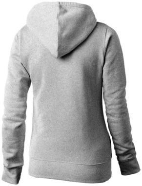 Женский свитер с капюшоном Alley, цвет серый меланж  размер S - 33239951- Фото №4