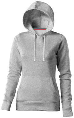 Женский свитер с капюшоном Alley, цвет серый меланж  размер XL - 33239954- Фото №5