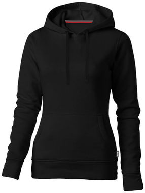 Женский свитер с капюшоном Alley, цвет сплошной черный  размер S - 33239991- Фото №1
