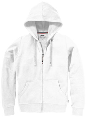 Жіночий светр Open з капюшоном і застібкою-блискавкою на всю довжину, колір білий  розмір S - 33241011- Фото №3