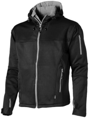 Куртка софтшел Match, колір суцільний чорний  розмір S - 33306991- Фото №1